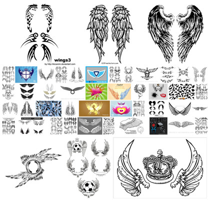 Hand-Drawn Vector Designs: A Rich Collection of Angelic Wings