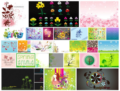 50+ Extraordinary Spring Vector Designs You Cant Miss