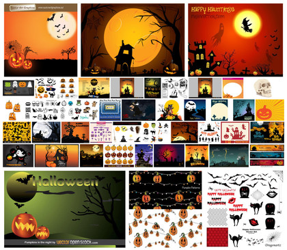 Ultimate Halloween Vector Collection: Unveiling Creativity with Bats, Icons, and More