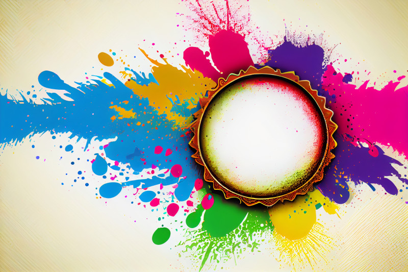 Holi Banner Background