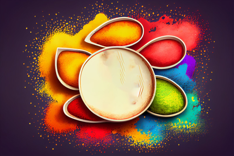 Holi Banner Background
