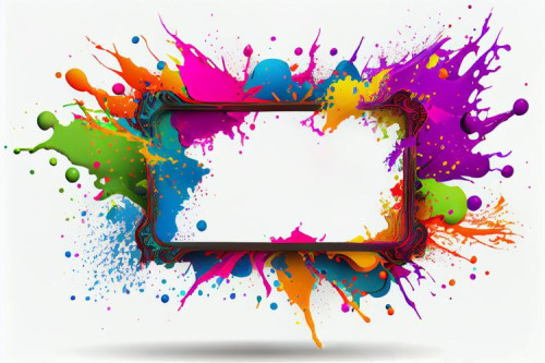 Holi colorful Splash banner