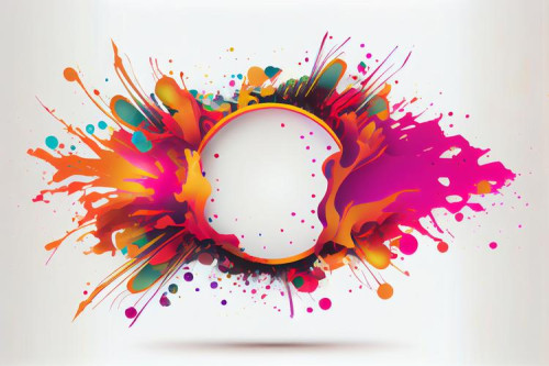 Holi colorful Splash banner