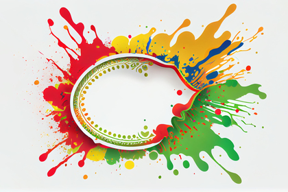 Holi colorful Splash banner Image