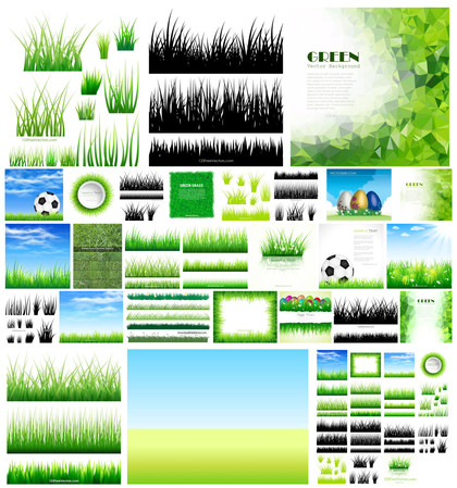 Explore Vibrant Vector Designs in our Grass Collection