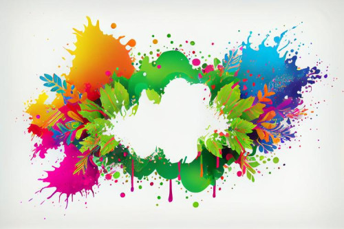 Holi colorful Splash banner