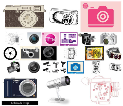 Plunge into Passionate Vectors with 20+ Intuitively Sketched Camera Designs