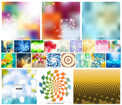 Immerse in the Color Spectrum with 20+ Abstract Vector Designs