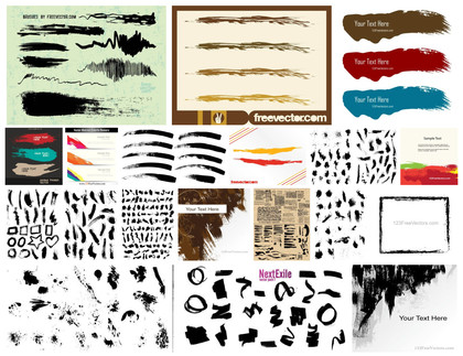 Unleash Creativity with the Brush Strokes Vector Collection