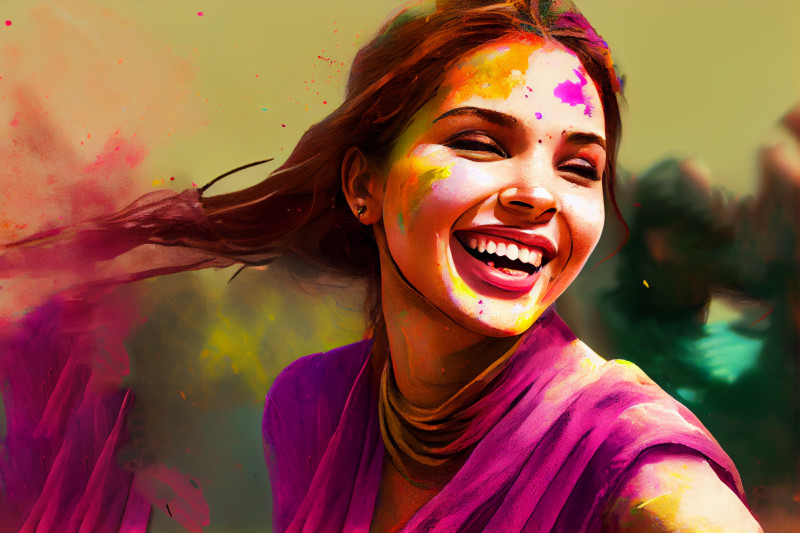 Holi Beautiful Girl