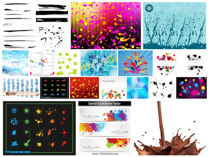 Immerse in the Colorful World of Splash Vector Designs