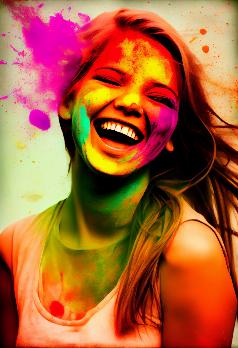 Holi Girl Image
