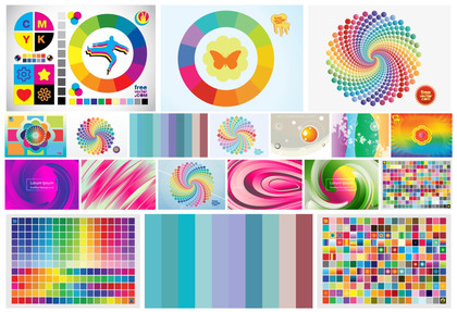 A Vibrant Mix: Exploring the Colorful Abstract Vector Collection