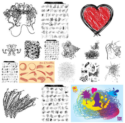 Unleash Creativity With Eclectic Scribbles Vector Collection