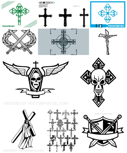 Enthralling Assortment of Cross Vector Designs and Inspirations