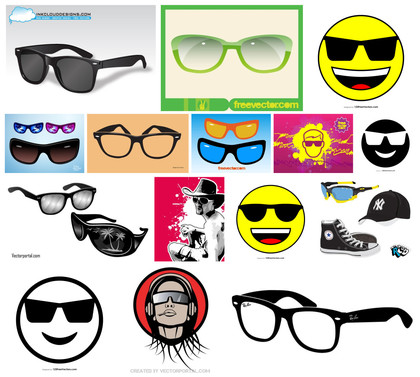 A Diverse Array of Sunglasses Vector Art to Brighten Your Designs