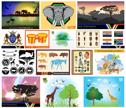 Captivating African Vector Art Collection