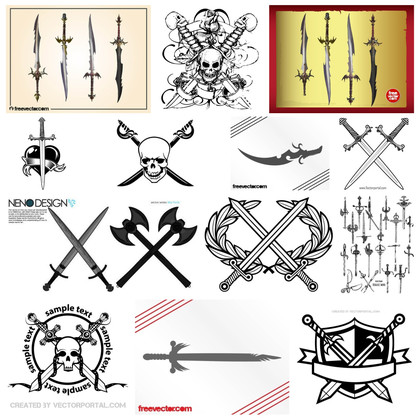 Reviving the Medieval Charm: Collection of 10+ Sword Vector Designs