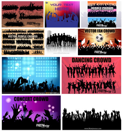 Engage with Vibrant Crowd Vectors: A Dynamic Collection