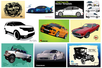 Expressive Ford Vector Art Designs: Blending Classic and Contemporary