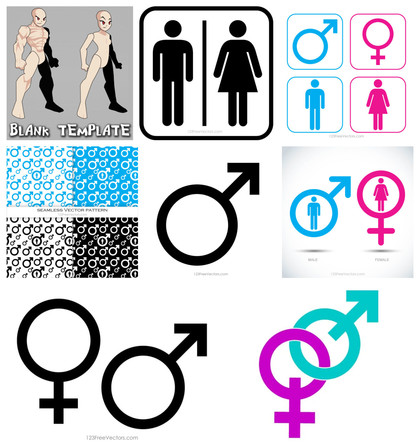 Exploring The Artistry of Male and Female Symbol Vectors