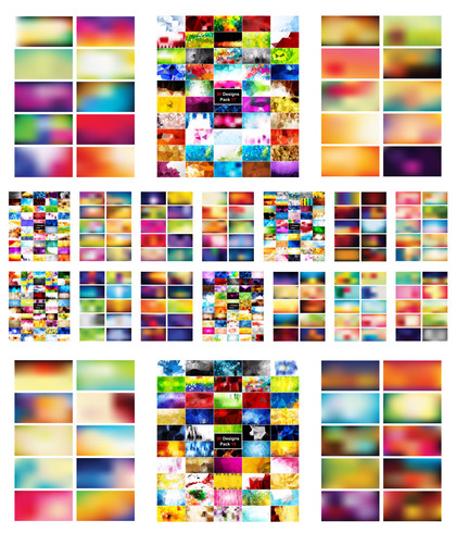 Expressive Collection of Multicolored Vector Creations