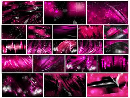 Stunning Vector Collection: Cool Pink Blur on Plain Background