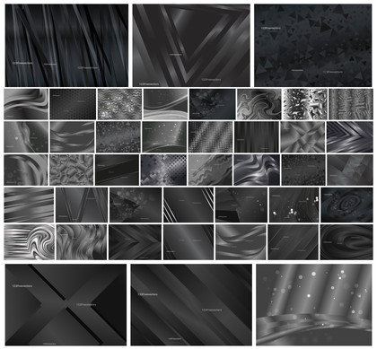 An Array of Dynamic Dark Grey Gradient Background Designs