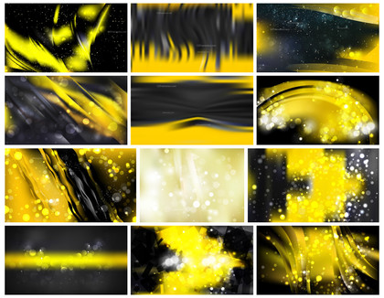 Embrace the Aura of Yellow: An Abstract Vector Collection