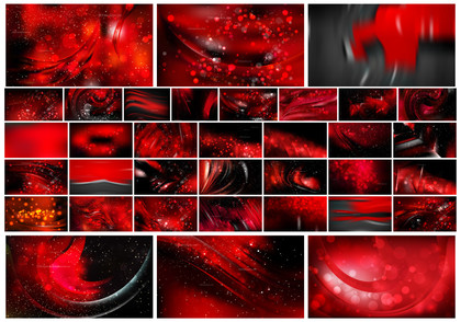 Dazzling Collection of Cool Red Blur Background Vector Designs