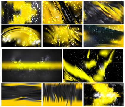 Stunning Collection of Cool Yellow Blur Vector Designs