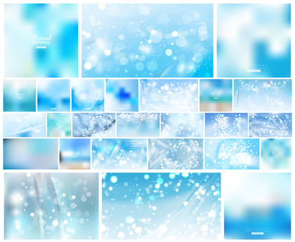 Ethereal Light Blue Vector Collection – Blending Simplicity and Aesthetics