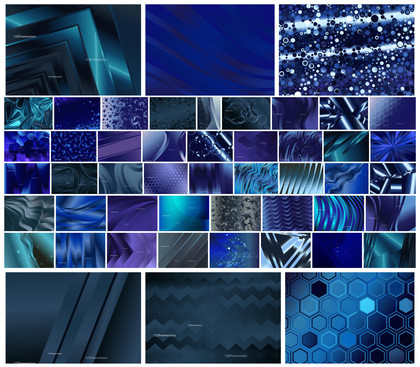 Dark Blue Gradient Vector Collection: An Abundance of Beautiful Design