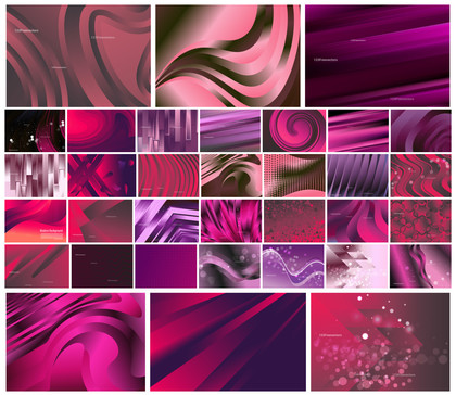A Creative Array of Dark Pink Gradient Vector Background Designs