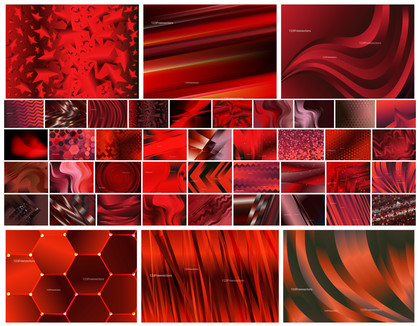 Versatile Spectrum: A Collection of 40+ Vibrant Red Gradient Vector Designs