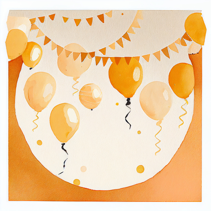 Acrylic Painting Happy Birthday Card Image