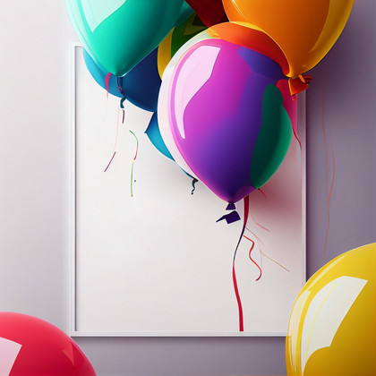 Colorful Birthday Card Background