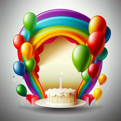 Colorful Happy Birthday Card Background