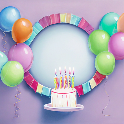 Colorful Birthday Background Image