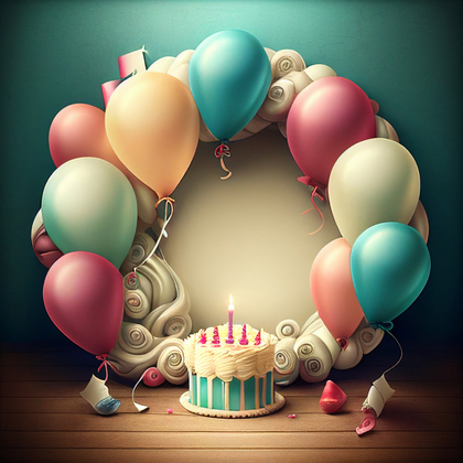 Colorful Birthday Card Background Image