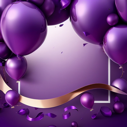 Purple Birthday Background Image