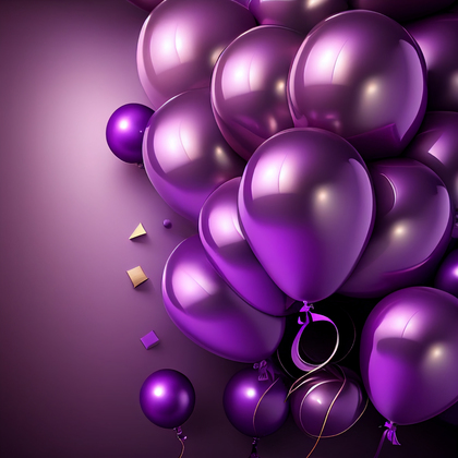 Purple Happy Birthday Background