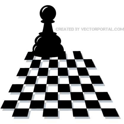 Chess pawn vector art