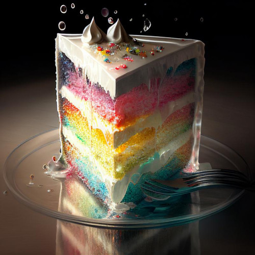 Cosmic Birthday Cake Background