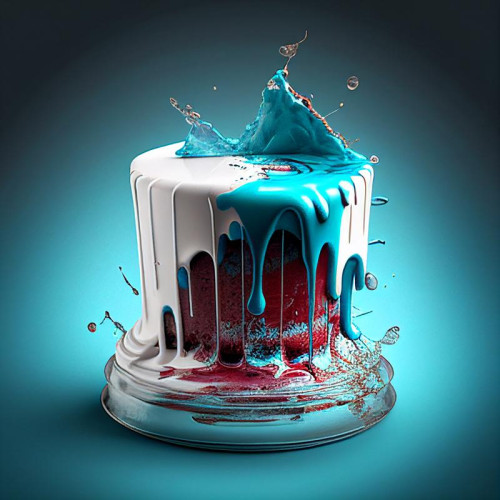 Cosmic Birthday Cake Background