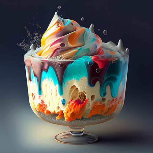 Cosmic Birthday Cake Background