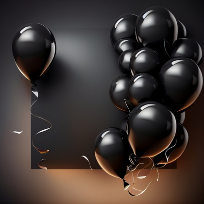 Black Birthday Background Image