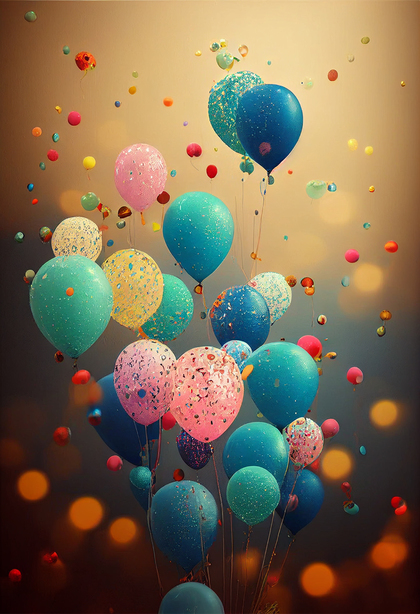 Balloons Background Image