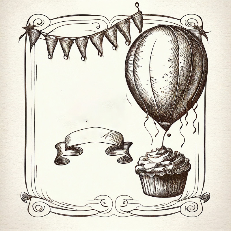 Hand Drawn Style Birthday Card