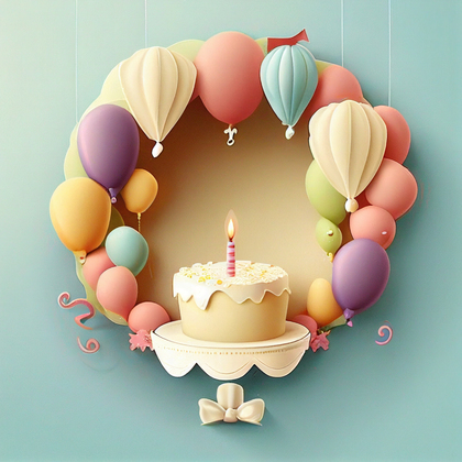 Happy Birthday Card Background Image